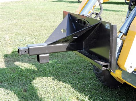 skid steer trailer mover attachment|skid steer trailer hitch attachment.